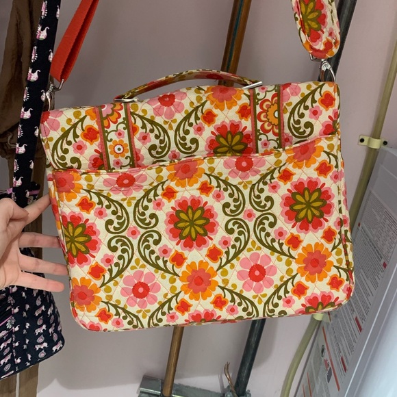Vera Bradley Folkloric Large Hard Side Laptop Bag - Picture 4 of 11